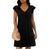 LEVEN SIXTEEN Loose Swing Summer Dress With Pockets - 3 of 3