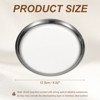 Unique Bargains Stainless Steel Decorative Round Jewelry Serving Trays for Candle Drink - 2 of 4