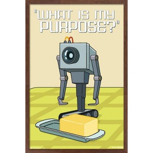 Trends International Rick And Morty - Butter Bot Framed Wall Poster Prints - 1 of 4