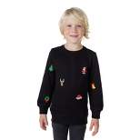 OppoSuits Deluxe Boys Christmas Sweater - X-Mas Icons - Black