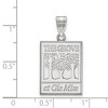 Black Bow Jewelry 14k White Gold Mississippi Rebels NCAA Large Pendant - 2 of 3