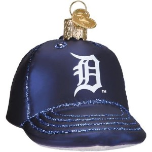 Old World Christmas Blown Glass Ornament for Christmas Tree, Detroit Tigers Baseball Cap (with OWC Gift Box) - 1 of 3