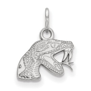 Black Bow Jewelry 14k White Gold Florida A&M Rattlers NCAA Extra Small Pendant - 1 of 3