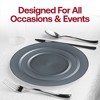 Smarty Had A Party Matte Charcoal Gray Plastic Wedding Set - 30 Sets - 2 of 4