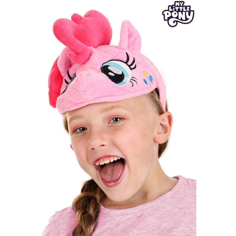 HalloweenCostumes.com One Size Fits Most  Girl  My Little Pony Pinkie Pie Face Headband Accessory, Black/Pink/Pink, 2 of 6