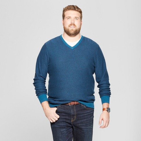 V neck long sleeve dress shirts big and tall