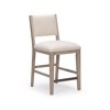 Plank+Beam 24" Counter Height Chair, Wood Modern Kitchen Stool with Cushion - 2 of 4