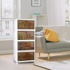 Racxily 4-Tier Foldable Storage Bins with Lid Front Magnetic Door&360¡ã Rotatable Wheels Collapsible Stackable Closet Organizer Containers - 2 of 4