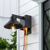 C Cattleya Black Outdoor Barn Light Sconce with GFCI Outlet - image 2 of 4