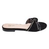 GC Shoes Rihanna Knotted Embellished Lucite Slide Flat Sandals - 2 of 4