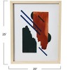 Abstract Geometric Print with Solid Wood Frame and Glass Cover - 2 of 4