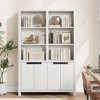 74.5" Tall Bookshelf with Double Storage, 6-Tier Large Bookshelf, Double Wide Bookshelves w/ 12 Cubbies, Wide Freestanding Bookcases for Livingroom - 2 of 4