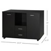 NicBex Mobile File Cabinet with Double Door,Office Cabinet with Metal Handles and Casters,Modern Cabinet,Filing Cabinets for Home Office - 3 of 4