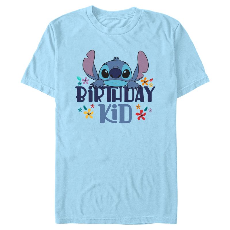 Men's Lilo & Stitch Birthday Kid T-Shirt, 1 of 5