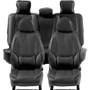 VEVOR Seat Covers, Universal Car Seat Covers Full Set Seats, Front and Rear Seat, 13pcs Faux Leather Seat Cover, Full Enclosed Design - 1 of 4