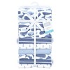 Hudson Baby Infant Boys Cotton Flannel Receiving Blankets 7pk, Cute Whales, One Size - 2 of 4