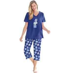 Dreams & Co. 2-Piece Capri PJ Set - 1 of 4