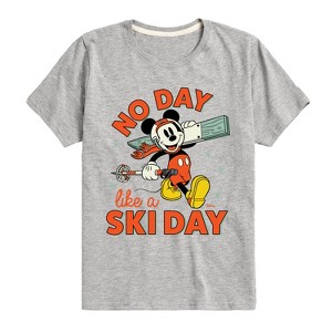 Boys' - Disney - No Day Like A Ski Day Short Sleeve Graphic T-Shirt - 1 of 4