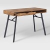 Auston Flared Leg Wood Grain Desk - CorLiving - 4 of 4