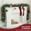 Vitalismo 6/9/12ft Artificial Realistic Christmas Garland Real Touch Faux Cypress Garland w/ Dried Branches for Fireplace Stairs Railing Dining Table - 2 of 4
