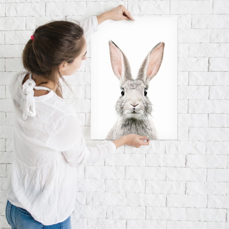 Americanflat Animal Bunny Face By Sisi And Seb Poster Art Print, 3 of 9