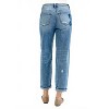 Women's Mid Rise Fit-friend Heart Shade Jeans - RISEN - 3 of 4