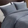 Sapphtopaz 3 Pcs Twill Washed Comforter Set Cozy Cotton Bedding Set, All-Season Quilt Set Duvet Set, Machine Washable - 4 of 4