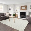 Washable Area Rugs, Modern Plaid Printed Indoor Floor Carpet with Non-Slip Backing, Contemporary Accent Carpet, Stain-Resistant Soft Low Pile Rugs - 2 of 4