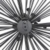 Metal Starburst Wall Decor with Crystal Embellishments Set of 3 Black - Olivia & May: Modern Vertical Art Display - 3 of 4