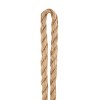 39"x28" Wood Anchor Handmade Wall Decor with Rope and Shell Accents Brown - Olivia & May: Vertical Pine Carving, Coastal Style - 4 of 4