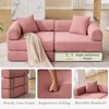 Sapphtopaz 73" Couches for Living Room 2-in-1 Convertible Sofa Bed with Removable Armrests Mattress Sofa with 2 Pillows Sleeper Sofa for Bedroom - 3 of 4