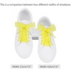 INSPIRE CHIC Sneakers Flat Snow Yarn Wide Transparent Shoe Laces 1" Width 2 Pairs - 2 of 4