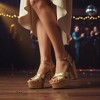 CUSHIONAIRE Women's Foxy platform dress sandal +Memory Foam and Wide Widths Available - 3 of 4