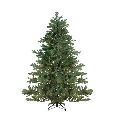 Northlight 7.5' Prelit Artificial Christmas Tree Green Mountain Pine - Clear Lights