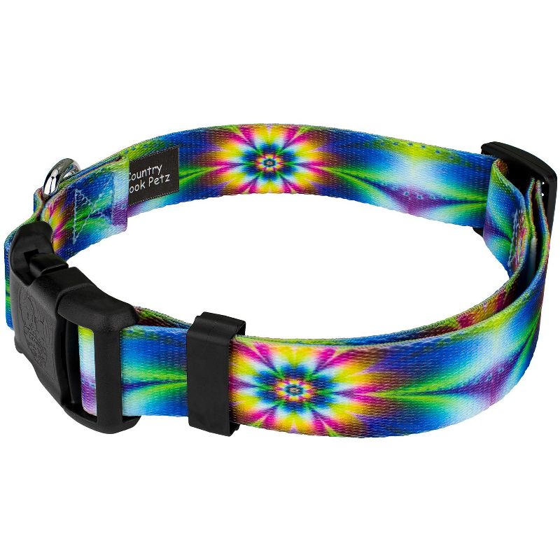 Country Brook Petz Deluxe Tie Dye Flowers Dog Collar - Made in The U.S.A., 4 of 7