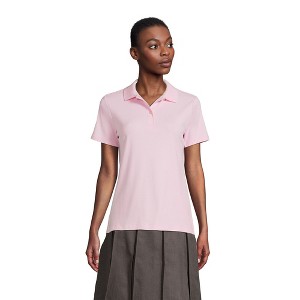 Lands' End School Uniform Women's Short Sleeve Feminine Fit Interlock Polo Shirt - 1 of 4