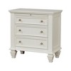 NicBex Nightstand with Pull Out Tray and 3 Drawers Farmhouse Bedside Table with Wood Legs for Bedroom,Living Room - 3 of 4