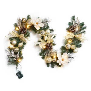 6 Ft Christmas Garland with Lights - 1 of 4