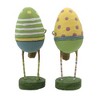 Lori Mitchell 5.75 In Eggland's Best Duo Easter Crazy Socks Baskets Figurines - 2 of 3