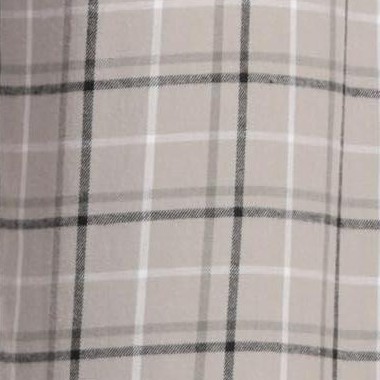 grey plaid - 100% cotton flannel