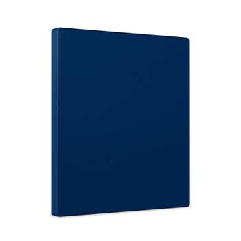 Staples Simply .5-inch Round 3-Ring Non-View Binder Navy (26648) 26648-CC