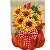 Briarwood Lane Fall Garden Flag 12x18 For Outdoor Sunflower Filled Pumpkin Burlap For Fall Garden Flag Flags For Outside - 3 of 4