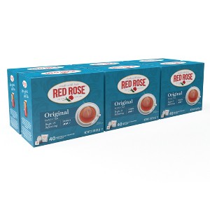 Red Rose Original Full Flavored Black Tea with 40 Tea Bags Per Box Pack of 6 - 1 of 4