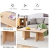 ALEXOUN 44.8 Inch Rectangular Wood Pedestal Coffee Table - Easy Assembly & Cleaning, Perfect for Living Room, Apartment, and Home Office - 4 of 4