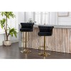 Swivel Bar Stools Set of 2 Adjustable Counter Height Chairs with Footrest for Kitchen, Dining Room 2PC/SET - 2 of 4