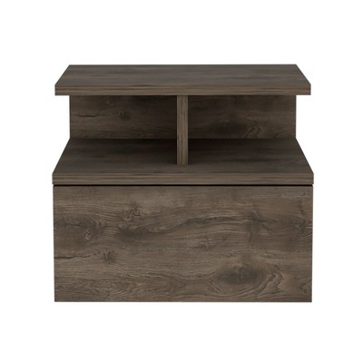 NicBex 11.6 inch Height Floating Nightstand with 1 Drawer,Modern Side Table with Open Top Shelves,Bedside Table for Bedroom,Living Room