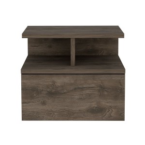 NicBex 11.6 inch Height Floating Nightstand with 1 Drawer,Modern Side Table with Open Top Shelves,Bedside Table for Bedroom,Living Room - 1 of 4