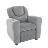 Home Imports Emporium Push Back Kids Recliner Chair with Footrest & Cup Holders, Push Back Toddler Recliner with Cup Holder in Chenille Fabric - 4 of 4