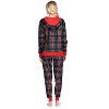 Ashford & Brooks Women's Mink Fleece Hoodie Pajama Set - 3 of 4