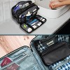 Travel Toiletries Bag | Water-resistant Dopp Kit, PU Leather Shaving Pouch Organizer for Accessories - 3 of 4